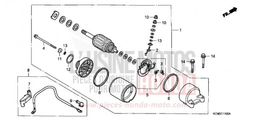 MOTORINO DI AVVIAMENTO XLR125RW di 1998